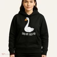 Cute Swan Squad Funny Team Swans Hoodie thumb 5