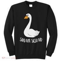 Cute Swan Squad Funny Team Swans Sweatshirt thumb 0