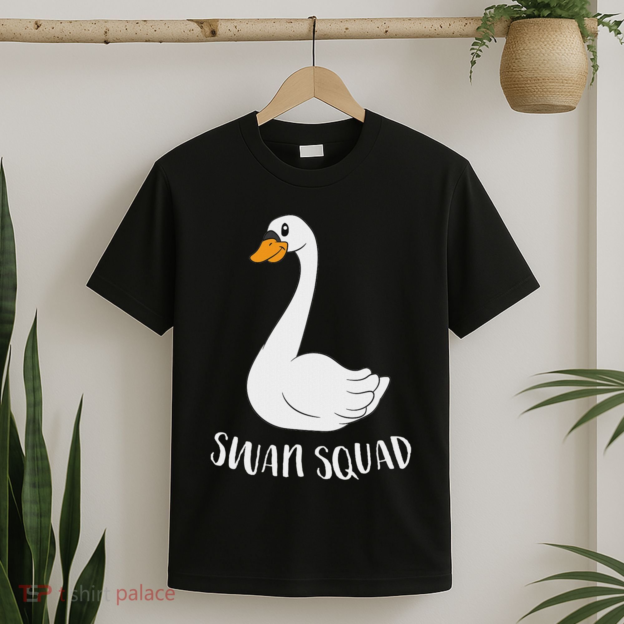 Cute Swan Squad Funny Team Swans T-Shirt