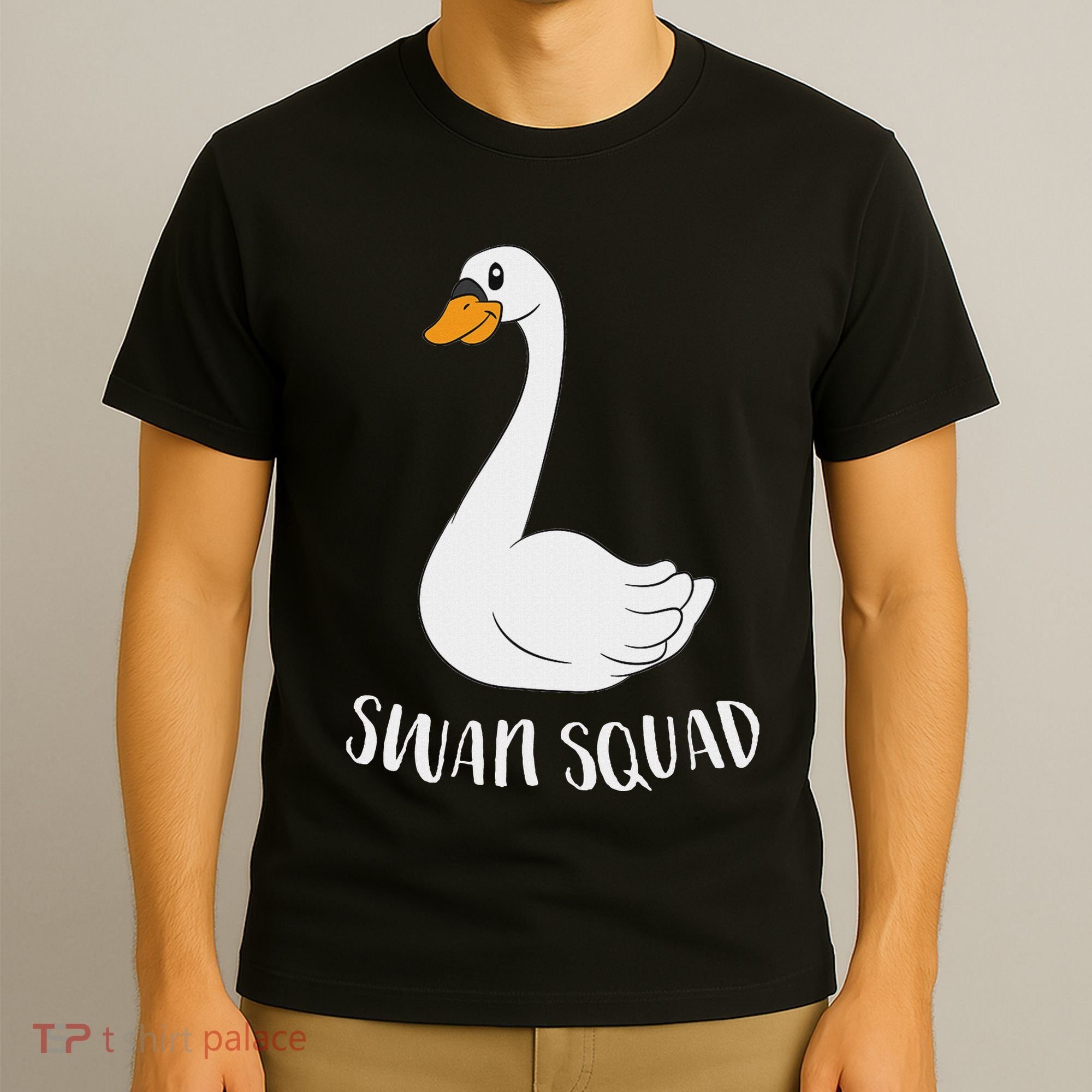 Cute Swan Squad Funny Team Swans T-Shirt