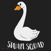 Cute Swan Squad Funny Team Swans Beanie thumb 2