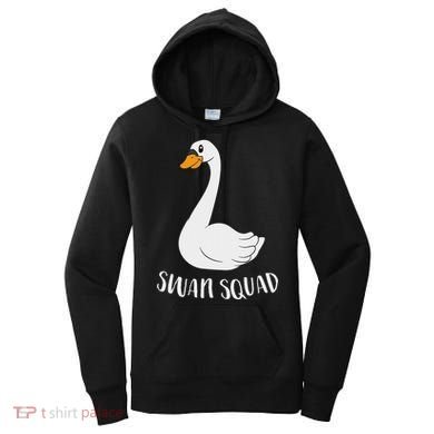 Cute Swan Squad Funny Team Swans Women's Hoodie
