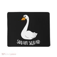 Cute Swan Squad Funny Team Swans Mousepad thumb 0