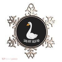 Cute Swan Squad Funny Team Swans Ornament thumb 0