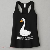 Cute Swan Squad Funny Team Swans Women's Tank Top thumb 3