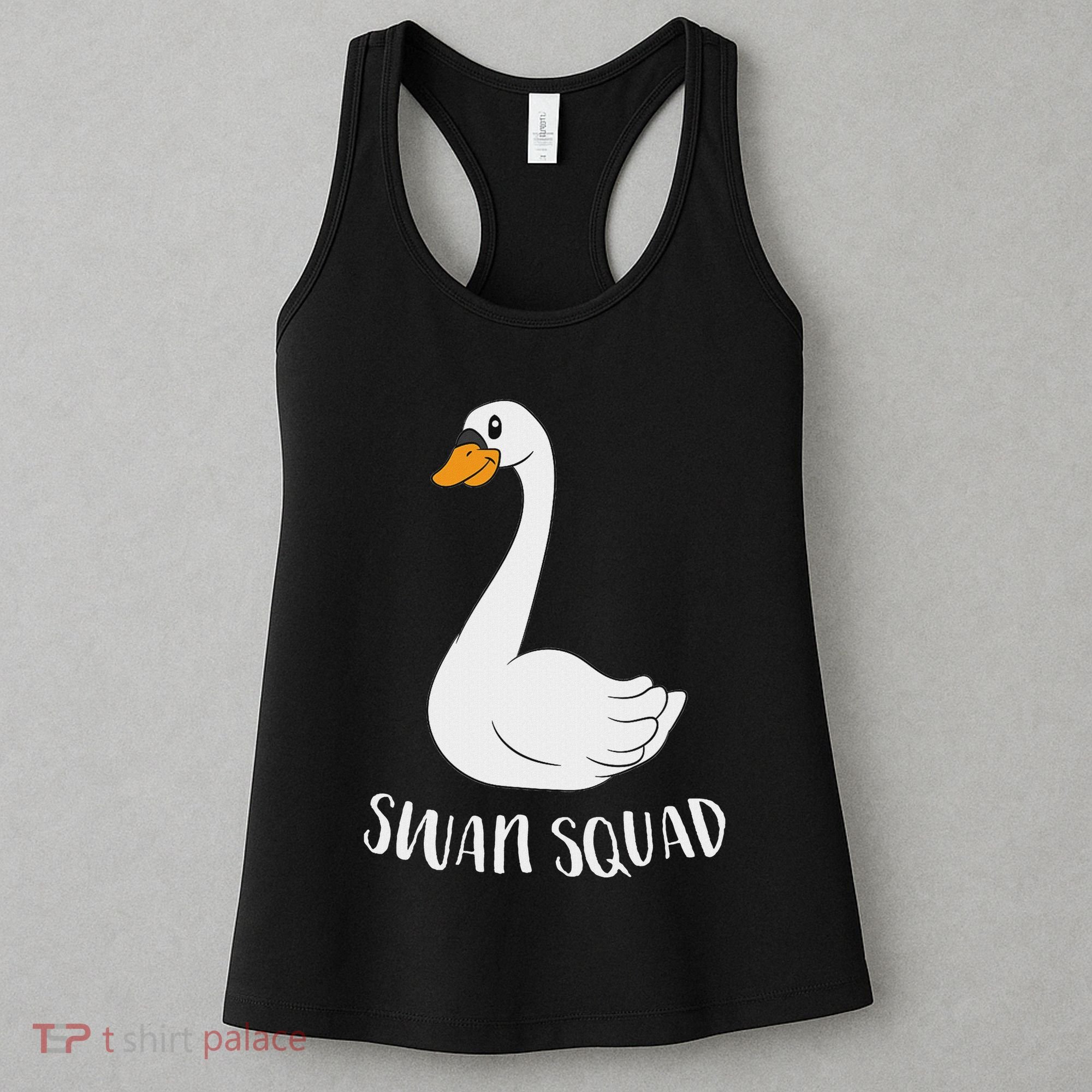Cute Swan Squad Funny Team Swans Women's Tank Top