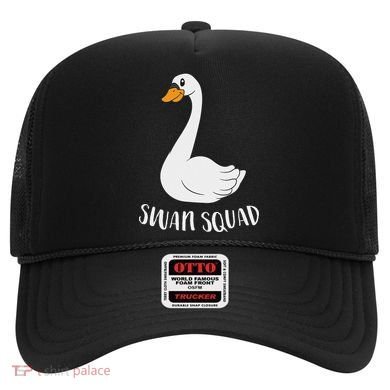 Cute Swan Squad Funny Team Swans Hat
