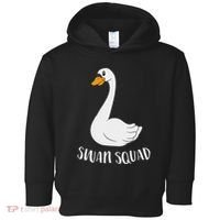 Cute Swan Squad Funny Team Swans Toddler Hoodie thumb 0