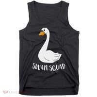 Cute Swan Squad Funny Team Swans Tank Top thumb 0
