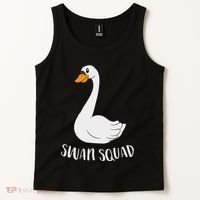 Cute Swan Squad Funny Team Swans Tank Top thumb 2