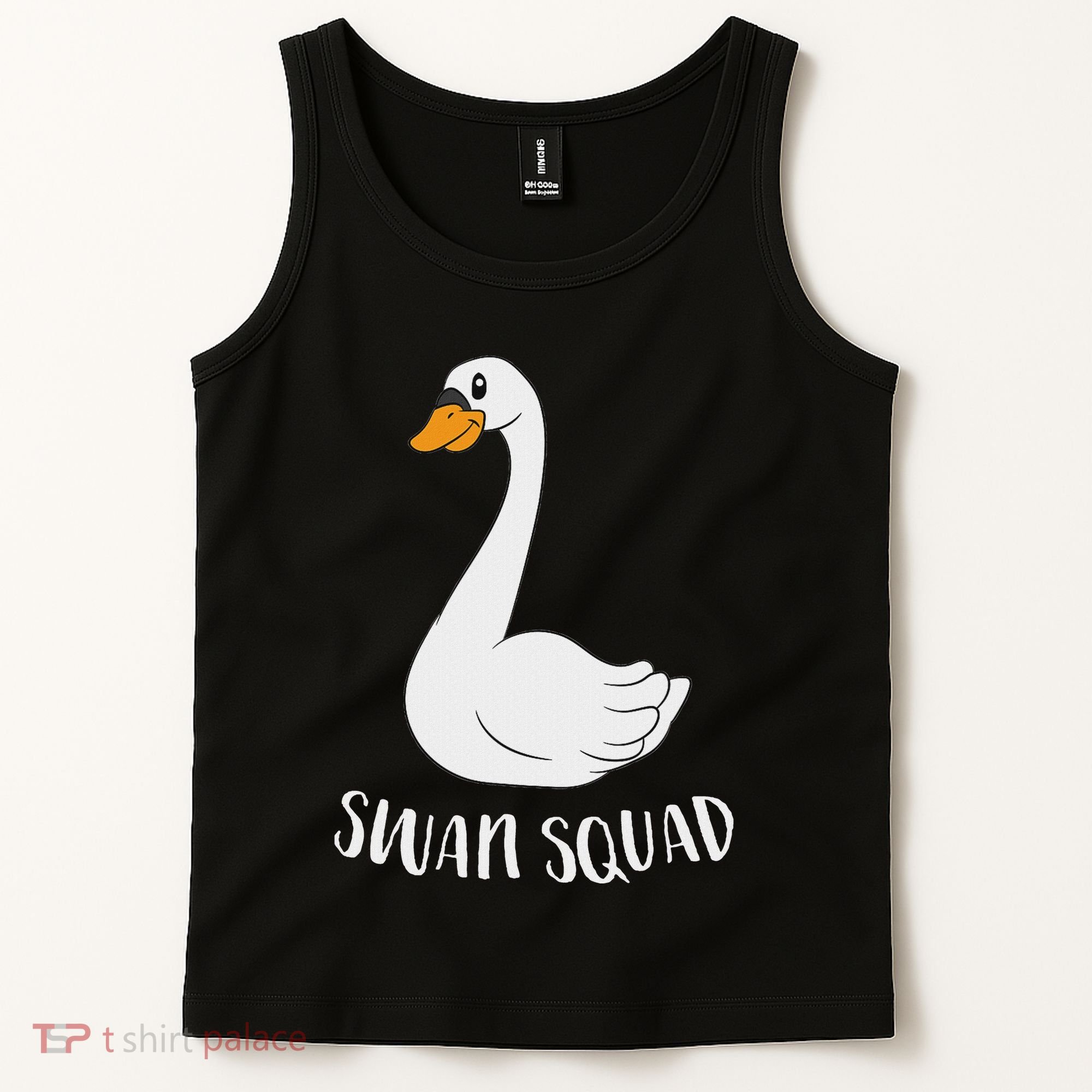 Cute Swan Squad Funny Team Swans Tank Top