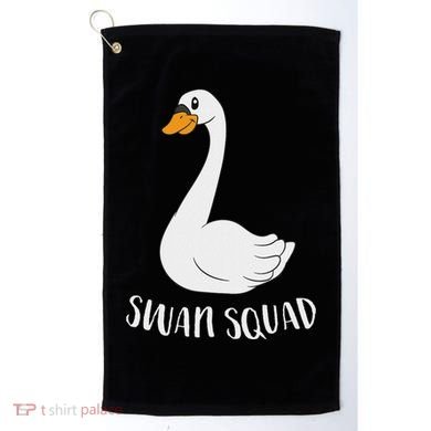 Cute Swan Squad Funny Team Swans Golf Towel