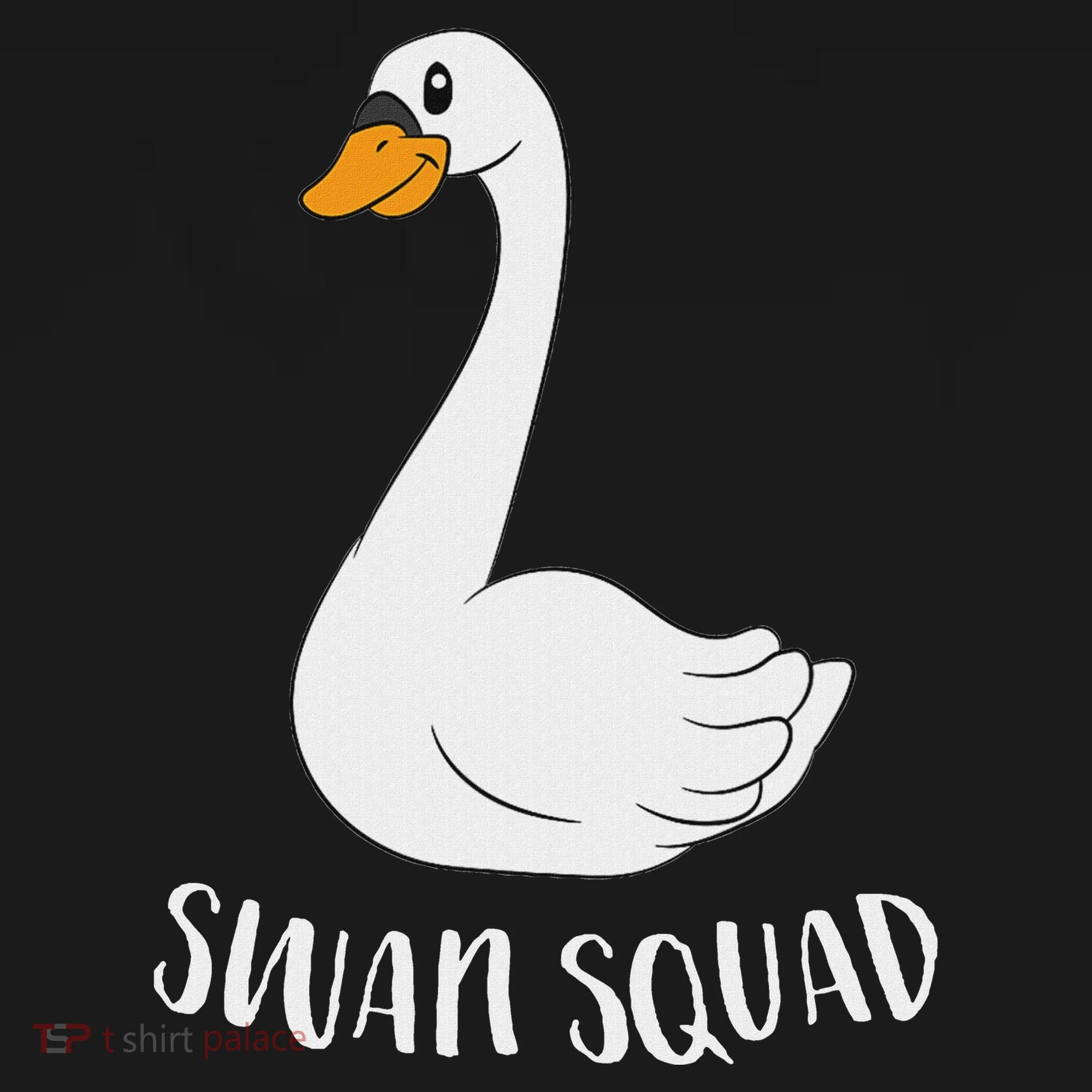 Cute Swan Squad Funny Team Swans Kids Long Sleeve Shirt