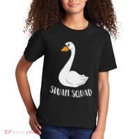 Cute Swan Squad Funny Team Swans Kids T-Shirt thumb 2
