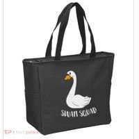 Cute Swan Squad Funny Team Swans Tote Bag thumb 2