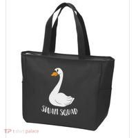 Cute Swan Squad Funny Team Swans Tote Bag thumb 3