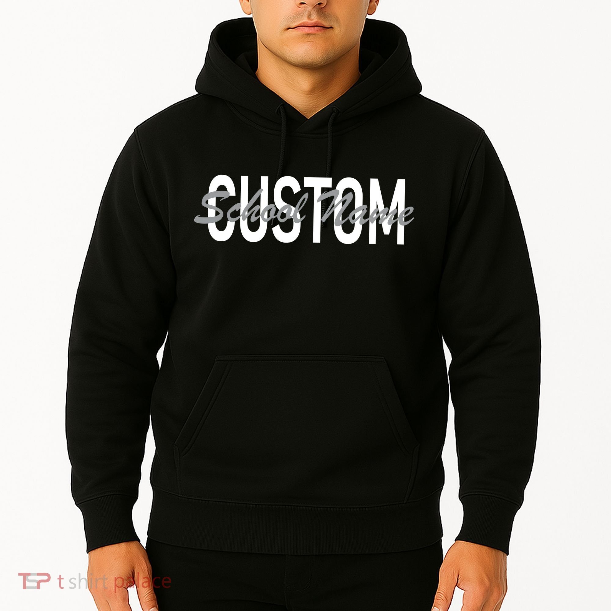 Custom School Spirit Personalize Name Text Hoodie