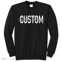 Custom School Spirit Personalize Name Text Sweatshirt thumb 0