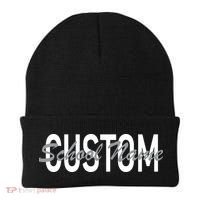 Custom School Spirit Personalize Name Text Beanie thumb 0
