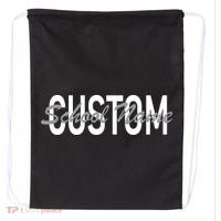 Custom School Spirit Personalize Name Text Drawstring Bag thumb 0