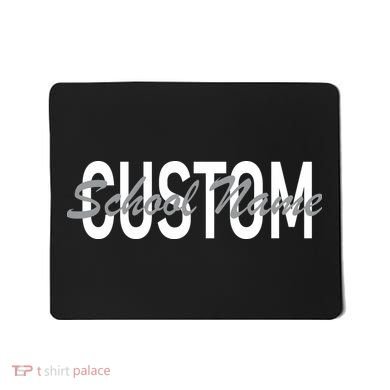 Custom School Spirit Personalize Name Text Mousepad