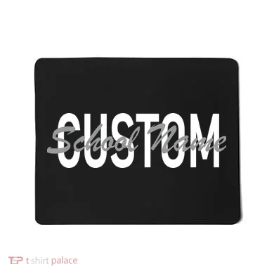 Custom School Spirit Personalize Name Text Mousepad