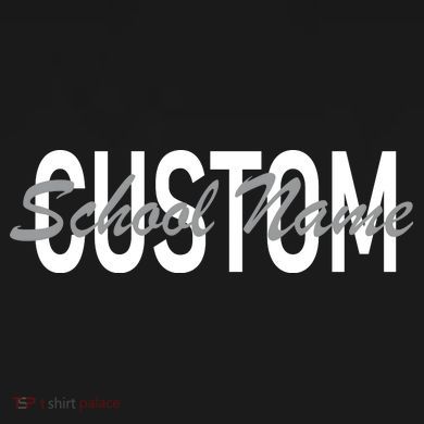 Custom School Spirit Personalize Name Text Tie-Dye T-Shirt