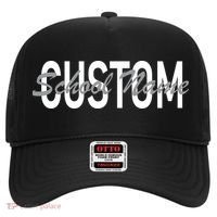 Custom School Spirit Personalize Name Text Hat thumb 0