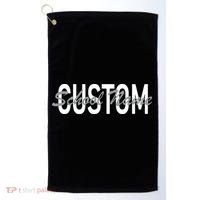 Custom School Spirit Personalize Name Text Golf Towel thumb 0