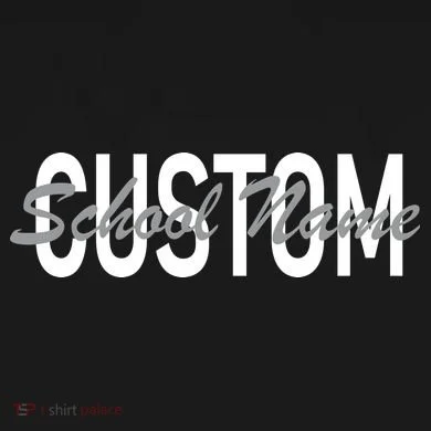Custom School Spirit Personalize Name Text Women's T-Shirt