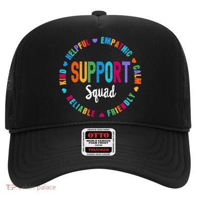 Colorful Support Squad Learning Specialist Sped Resource Gift Hat
