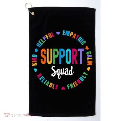 Colorful Support Squad Learning Specialist Sped Resource Gift Golf Towel