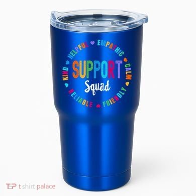Colorful Support Squad Learning Specialist Sped Resource Gift Tumbler