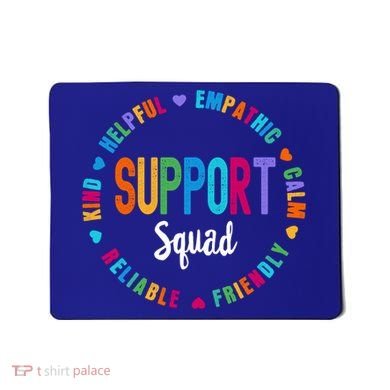 Colorful Support Squad Learning Specialist Sped Resource Gift Mousepad