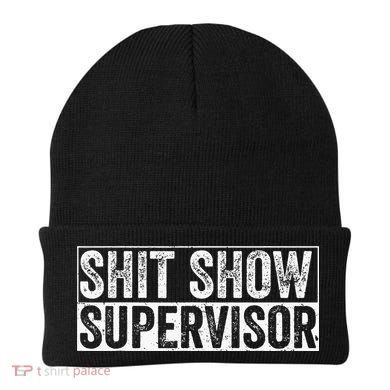 Cool S.h.i.t Show Supervisor Hilarious Vintage For Adults Beanie