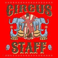 Circus Staff Security Adults Circus Santa Hat thumb 1