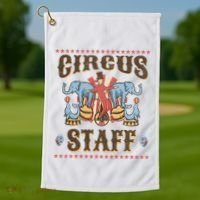Circus Staff Security Adults Circus Golf Towel thumb 1