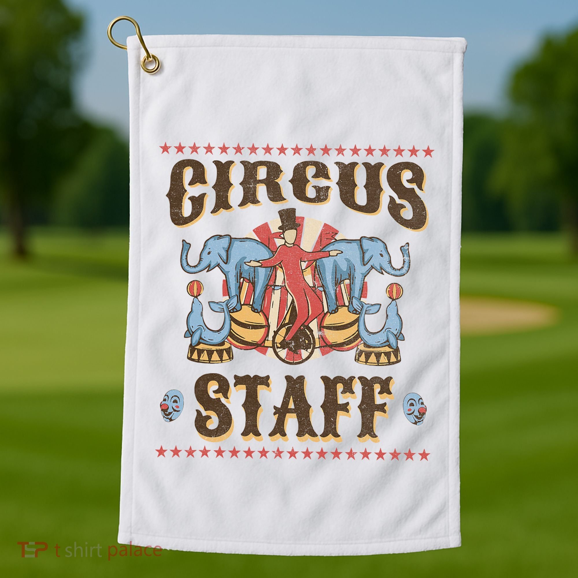 Circus Staff Security Adults Circus Golf Towel