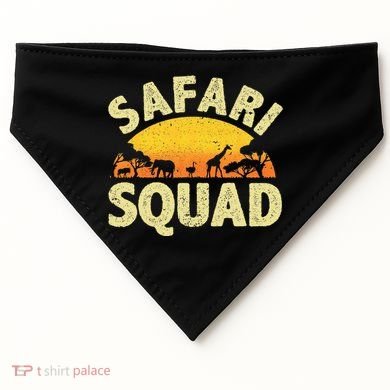 Cool Safari Squad Zoo Animal African Jungle USA-Made Doggie Bandana