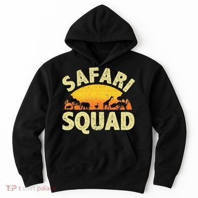 Cool Safari Squad Zoo Animal African Jungle Hoodie