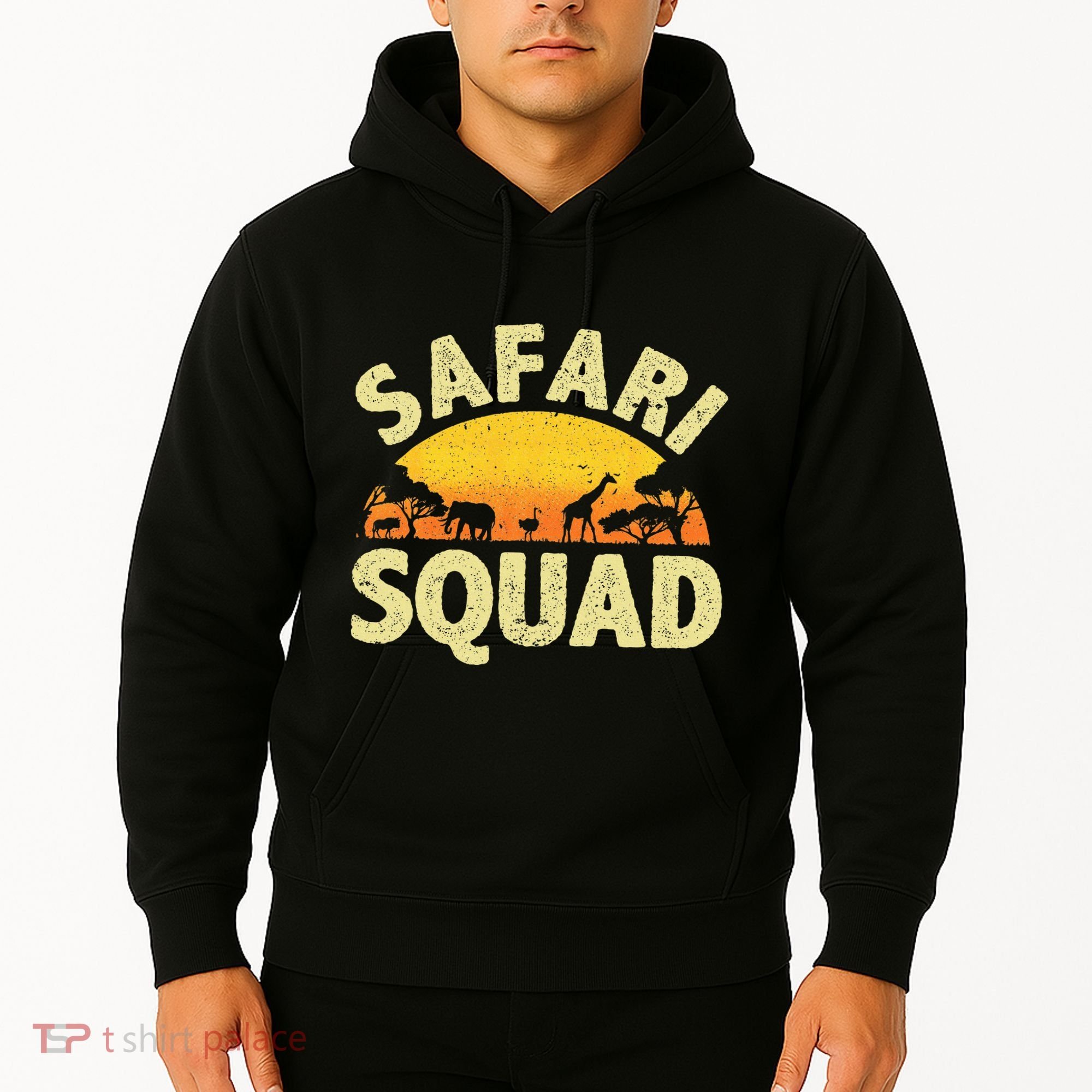 Cool Safari Squad Zoo Animal African Jungle Hoodie