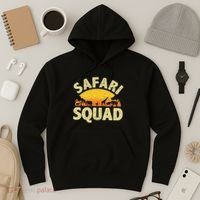 Cool Safari Squad Zoo Animal African Jungle Hoodie thumb 3