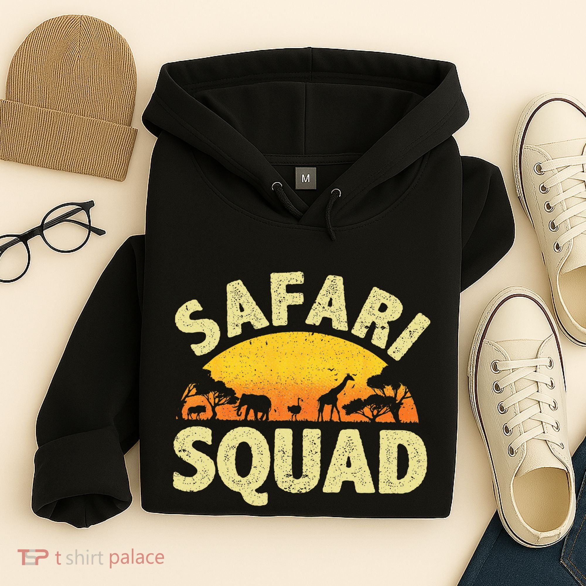 Cool Safari Squad Zoo Animal African Jungle Hoodie