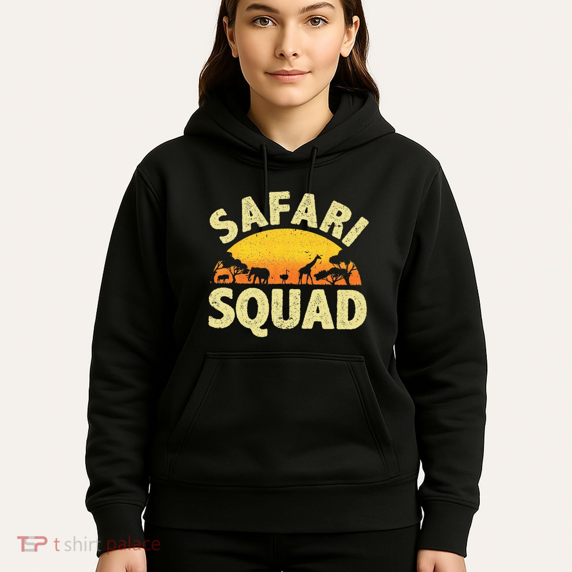 Cool Safari Squad Zoo Animal African Jungle Hoodie