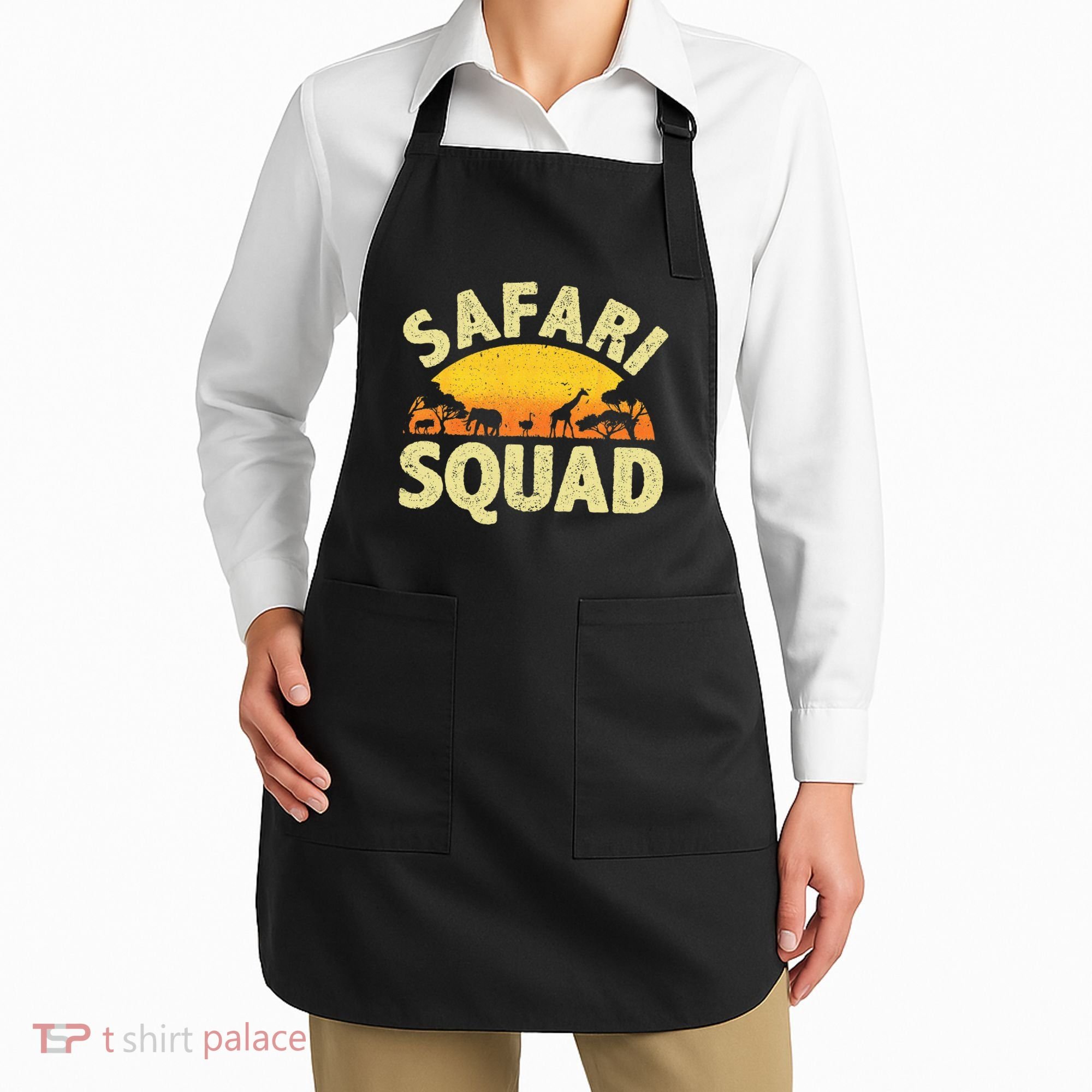 Cool Safari Squad Zoo Animal African Jungle Apron