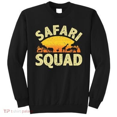 Cool Safari Squad Zoo Animal African Jungle Sweatshirt