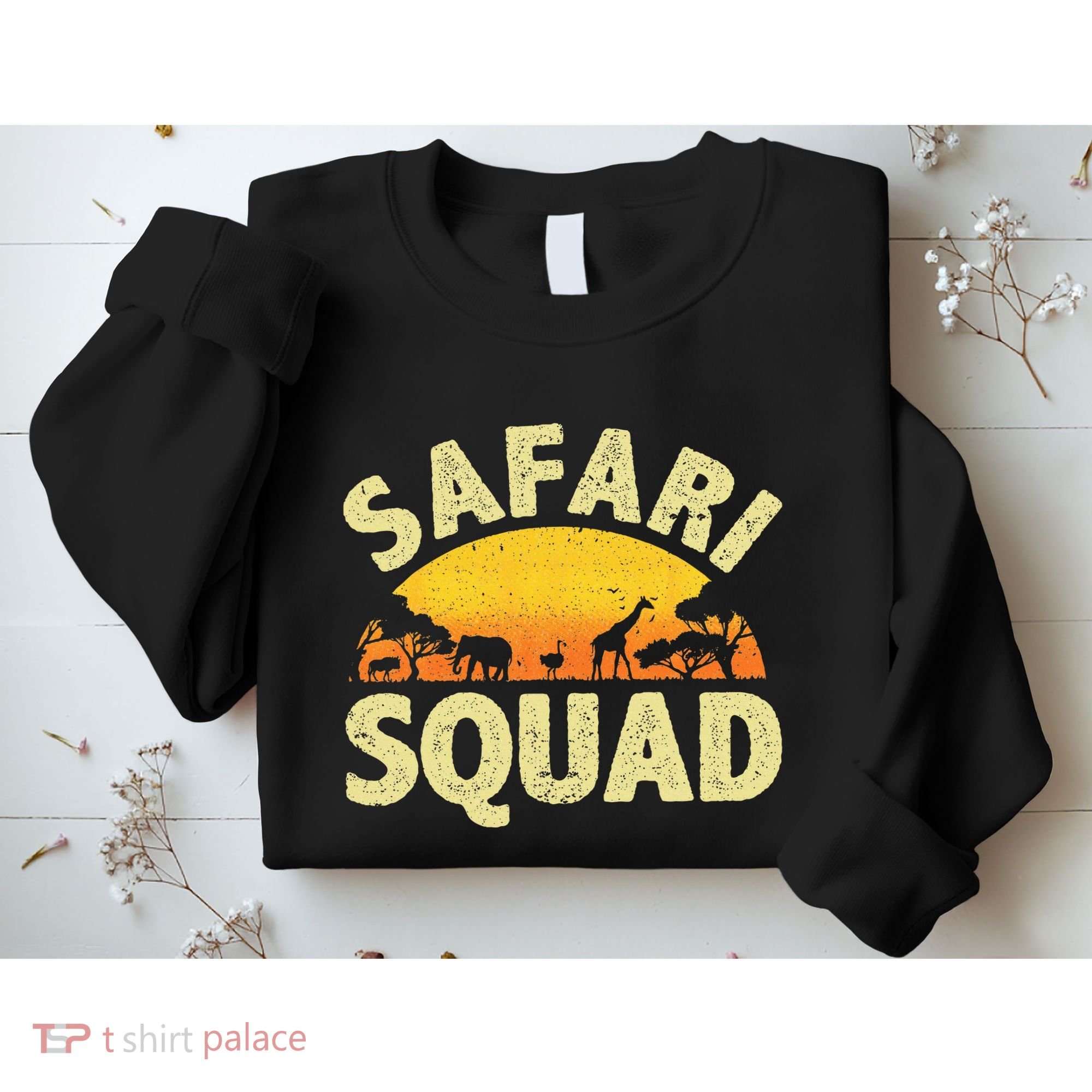 Cool Safari Squad Zoo Animal African Jungle Sweatshirt