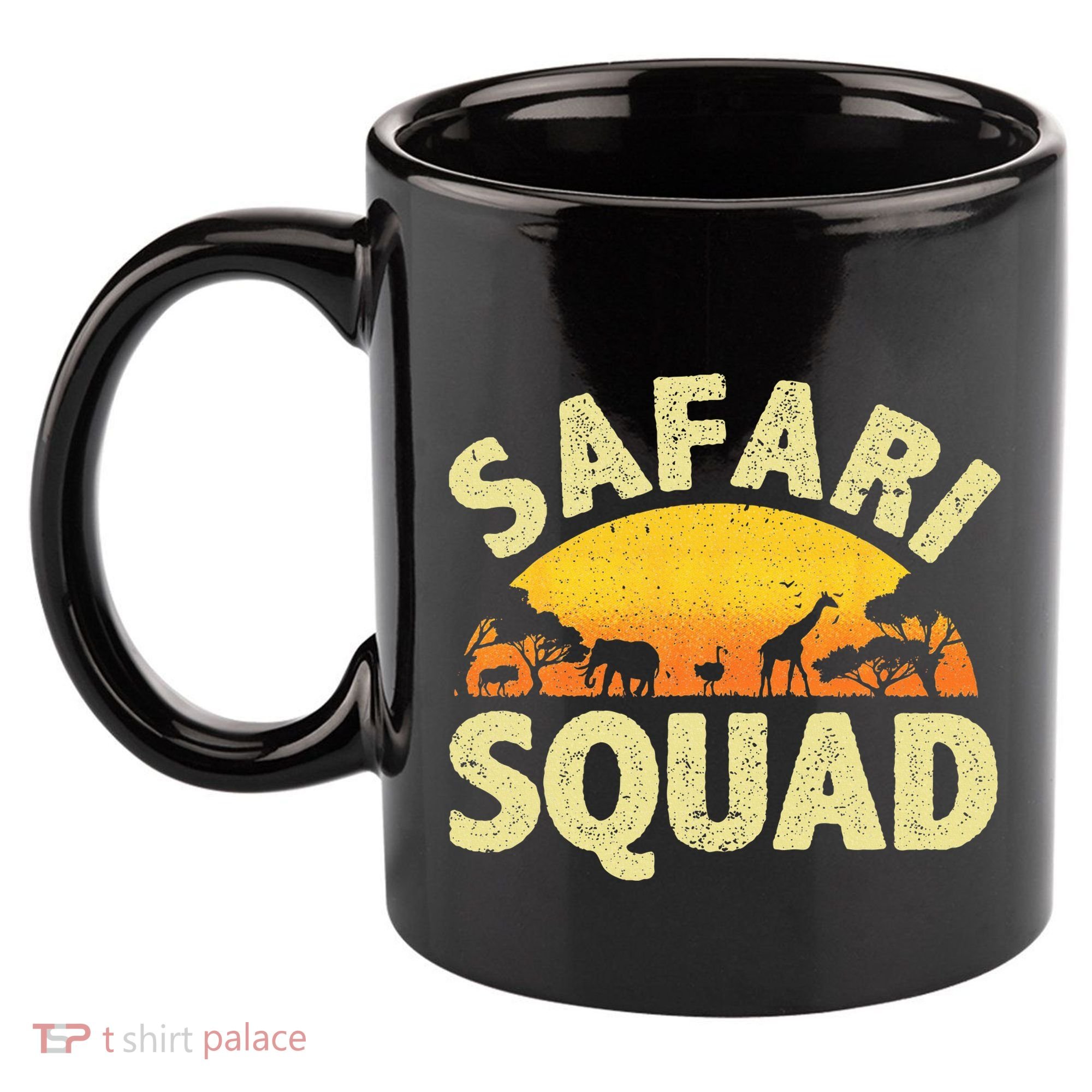 Cool Safari Squad Zoo Animal African Jungle 11oz C Handle Ceramic Mug