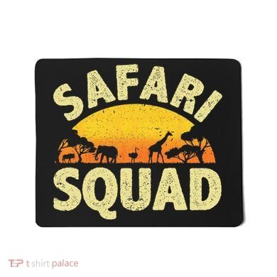 Cool Safari Squad Zoo Animal African Jungle Mousepad