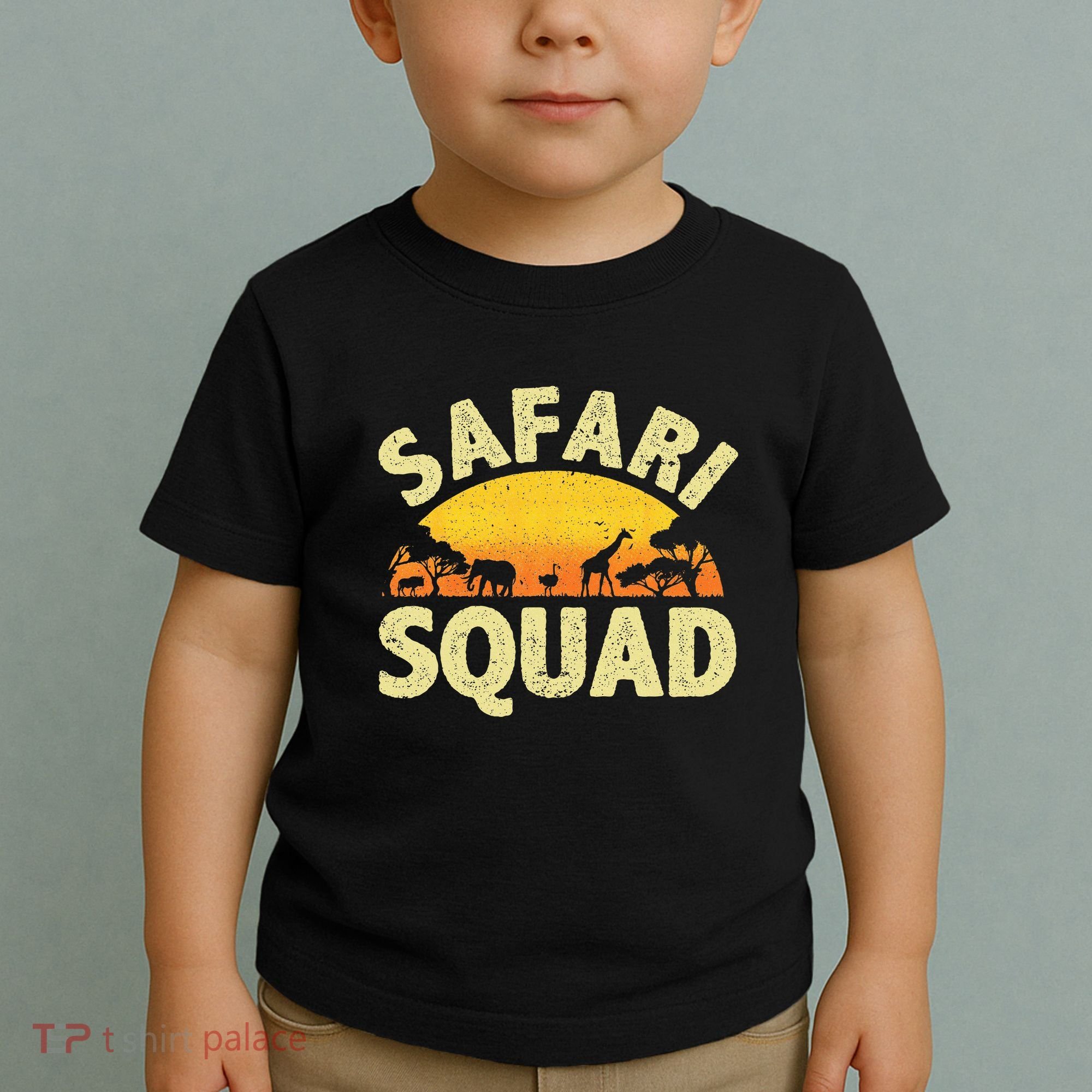 Cool Safari Squad Zoo Animal African Jungle Toddler T-Shirt